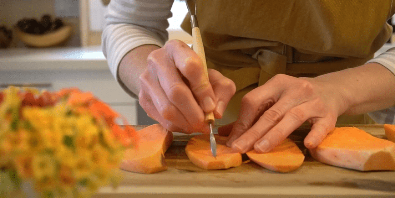 simple yet festive sweet potatoes for thanksgiving - step 2